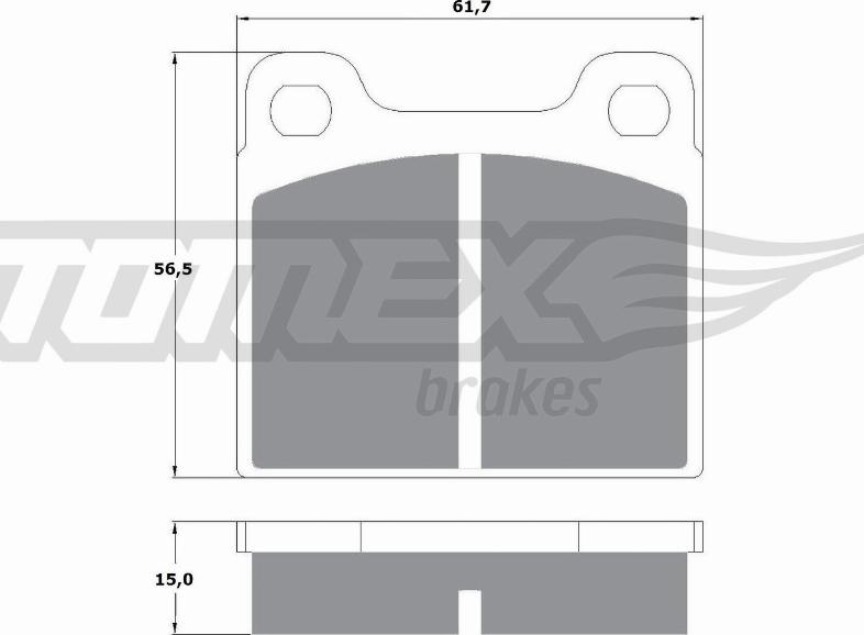 TOMEX brakes TX 10-19 - Komplet Pločica, disk-kočnica www.molydon.hr