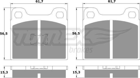 TOMEX brakes TX 10-16 - Komplet Pločica, disk-kočnica www.molydon.hr