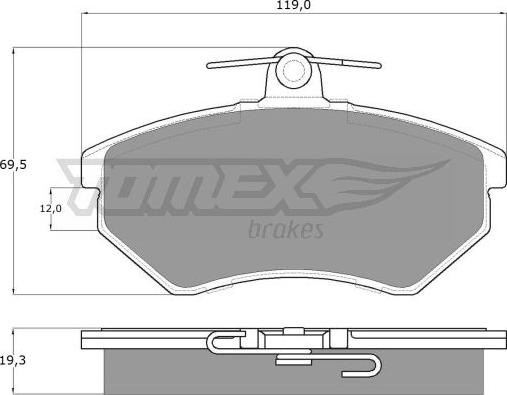 TOMEX brakes TX 10-11 - Komplet Pločica, disk-kočnica www.molydon.hr