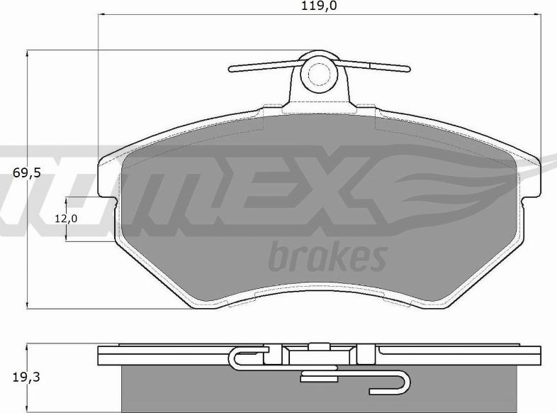 TOMEX brakes TX 10-11 - Komplet Pločica, disk-kočnica www.molydon.hr