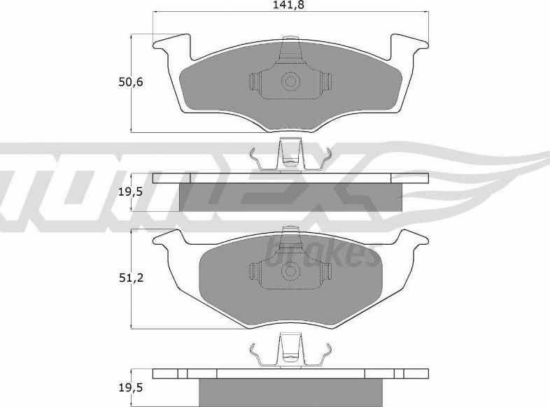 TOMEX brakes TX 10-86 - Komplet Pločica, disk-kočnica www.molydon.hr