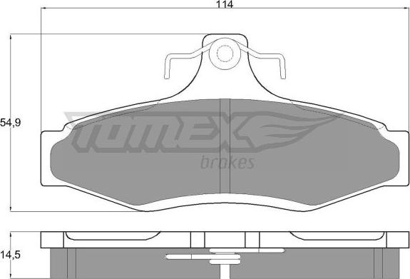 TOMEX brakes TX 10-81 - Komplet Pločica, disk-kočnica www.molydon.hr