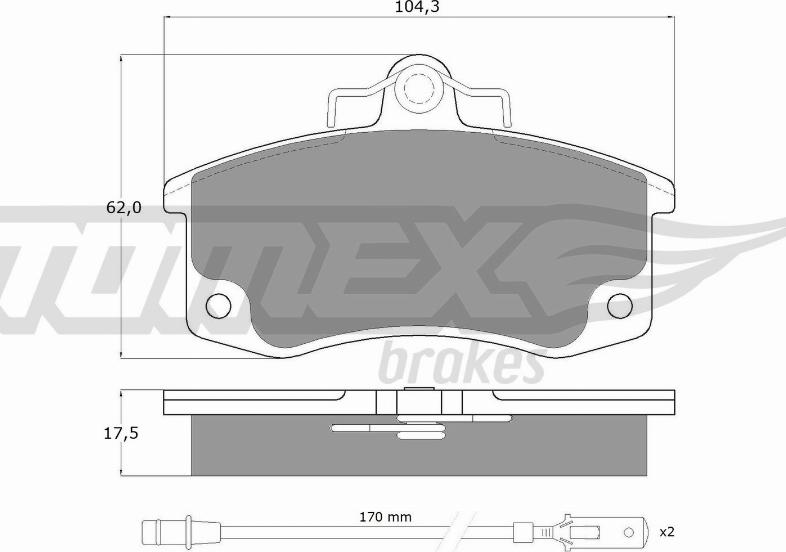 TOMEX brakes TX 10-361 - Komplet Pločica, disk-kočnica www.molydon.hr