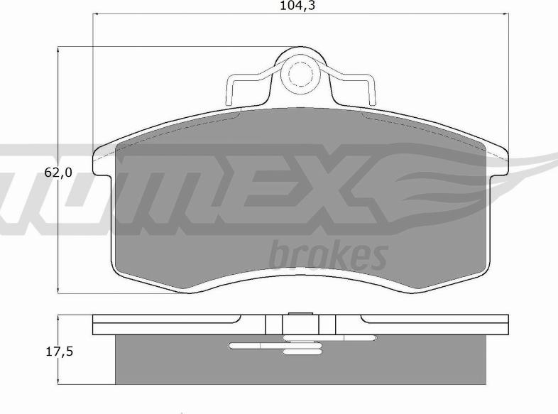 TOMEX brakes TX 10-36 - Komplet Pločica, disk-kočnica www.molydon.hr