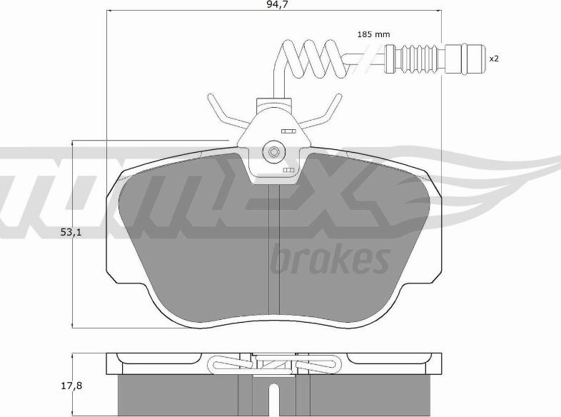 TOMEX brakes TX 10-381 - Komplet Pločica, disk-kočnica www.molydon.hr