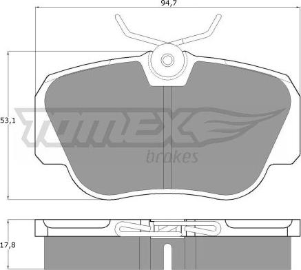 TOMEX brakes TX 10-38 - Komplet Pločica, disk-kočnica www.molydon.hr