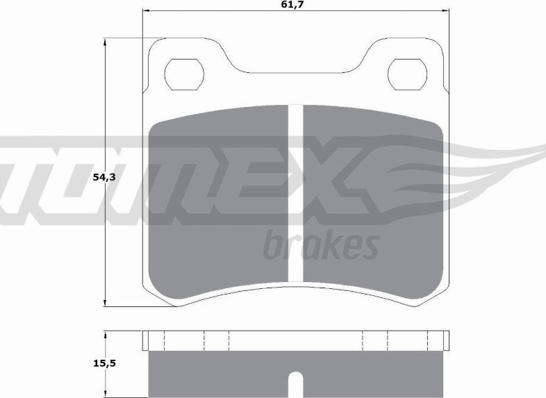 TOMEX brakes TX 10-371 - Komplet Pločica, disk-kočnica www.molydon.hr