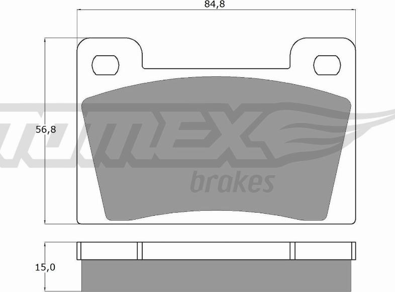 TOMEX brakes TX 10-26 - Komplet Pločica, disk-kočnica www.molydon.hr