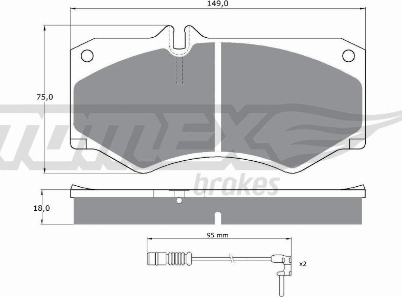 TOMEX brakes TX 10-201 - Komplet Pločica, disk-kočnica www.molydon.hr