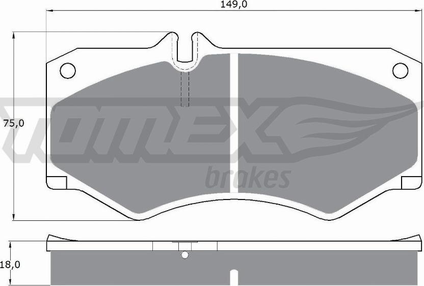 TOMEX brakes TX 10-20 - Komplet Pločica, disk-kočnica www.molydon.hr