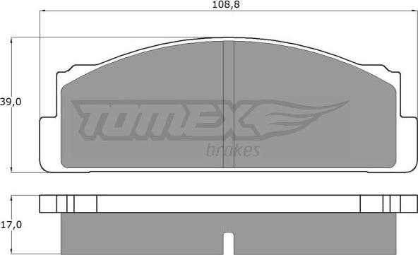 TOMEX brakes TX 10-23 - Komplet Pločica, disk-kočnica www.molydon.hr