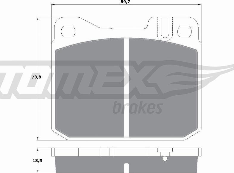 TOMEX brakes TX 10-224 - Komplet Pločica, disk-kočnica www.molydon.hr