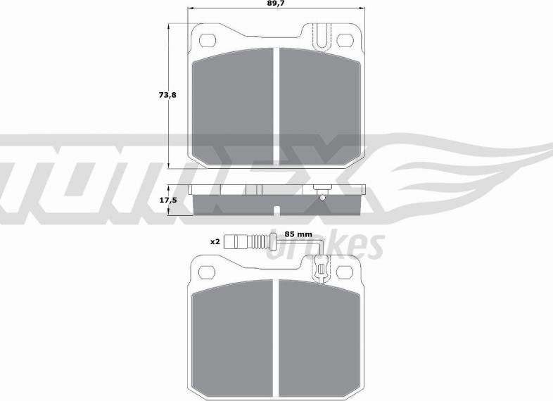 TOMEX brakes TX 10-223 - Komplet Pločica, disk-kočnica www.molydon.hr