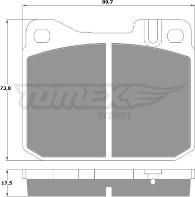 TOMEX brakes TX 10-222 - Komplet Pločica, disk-kočnica www.molydon.hr