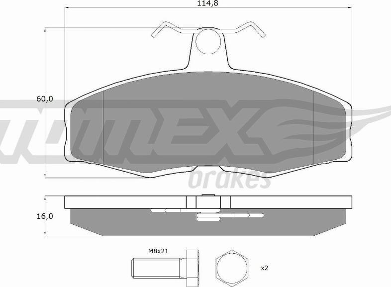 TOMEX brakes TX 10-272 - Komplet Pločica, disk-kočnica www.molydon.hr