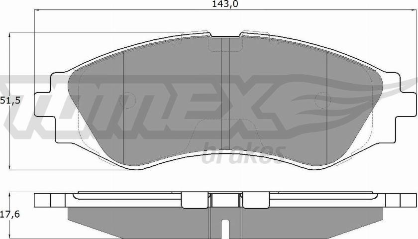 TOMEX brakes TX 10-74 - Komplet Pločica, disk-kočnica www.molydon.hr