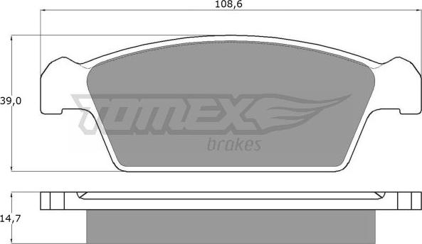 TOMEX brakes TX 10-75 - Komplet Pločica, disk-kočnica www.molydon.hr