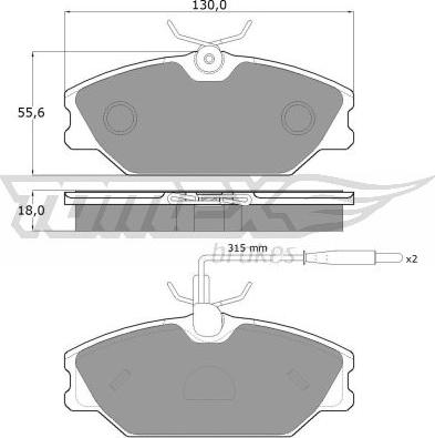 TOMEX brakes TX 10-76 - Komplet Pločica, disk-kočnica www.molydon.hr