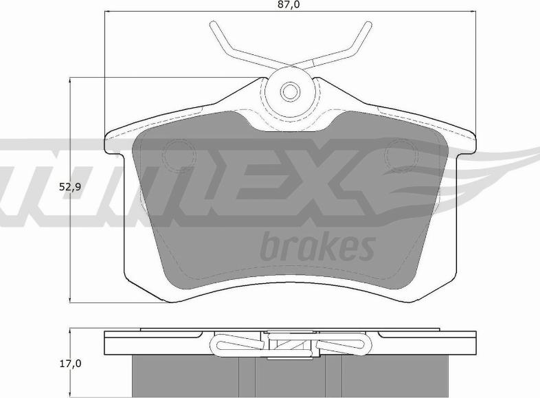 TOMEX brakes TX 10-781 - Komplet Pločica, disk-kočnica www.molydon.hr