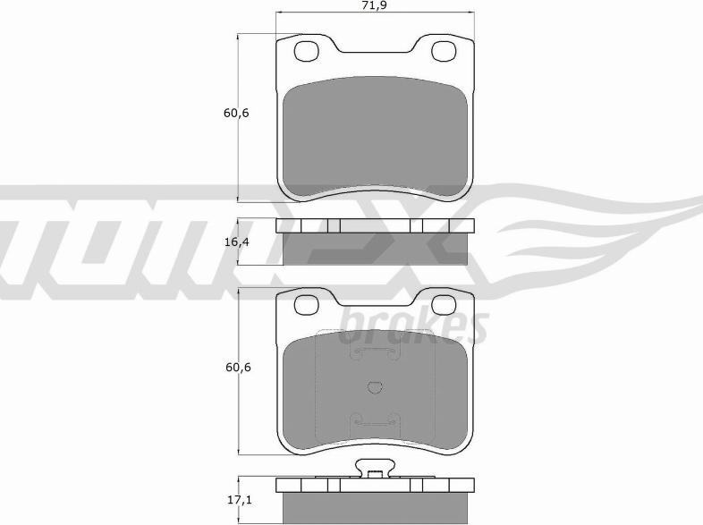 TOMEX brakes TX 11-96 - Komplet Pločica, disk-kočnica www.molydon.hr