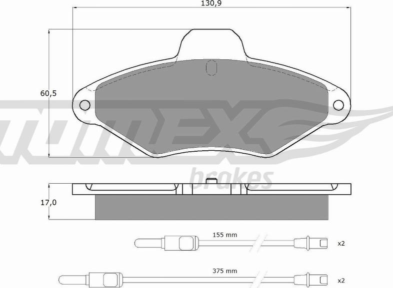 TOMEX brakes TX 11-90 - Komplet Pločica, disk-kočnica www.molydon.hr