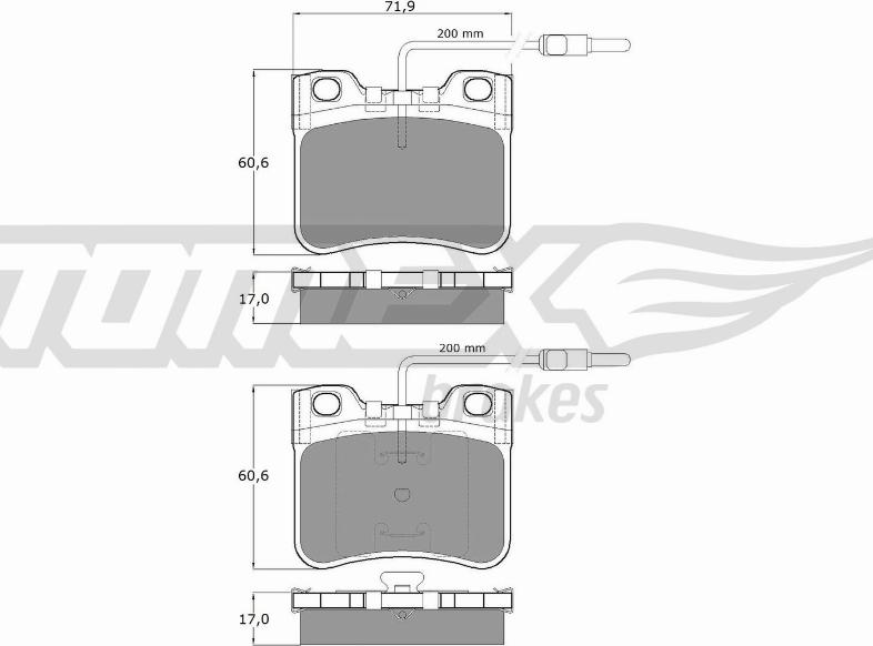 TOMEX brakes TX 11-98 - Komplet Pločica, disk-kočnica www.molydon.hr