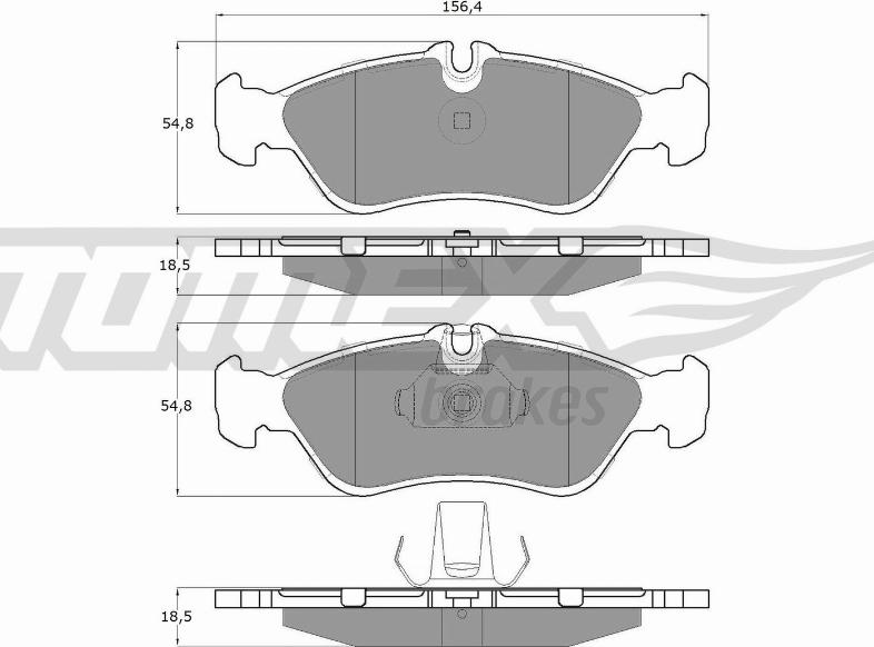 TOMEX brakes TX 11-49 - Komplet Pločica, disk-kočnica www.molydon.hr