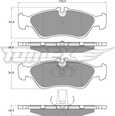 TOMEX brakes TX 11-49 - Komplet Pločica, disk-kočnica www.molydon.hr