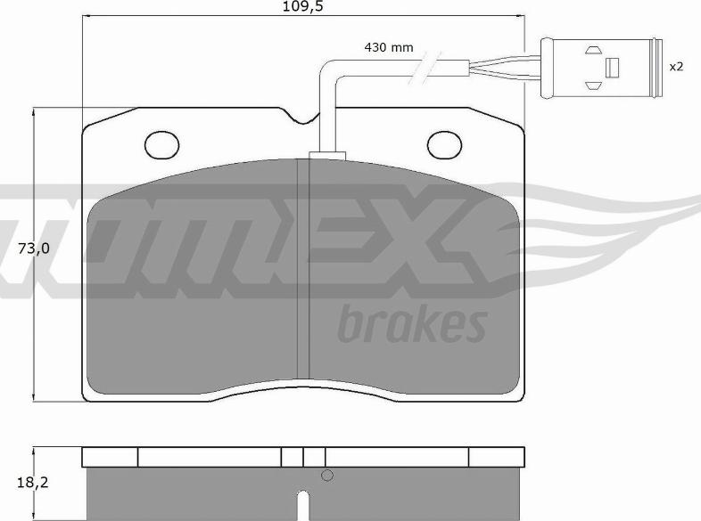 TOMEX brakes TX 11-40 - Komplet Pločica, disk-kočnica www.molydon.hr