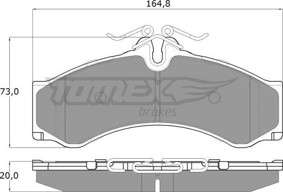 TOMEX brakes TX 11-48 - Komplet Pločica, disk-kočnica www.molydon.hr