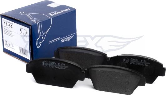 TOMEX brakes TX 11-54 - Komplet Pločica, disk-kočnica www.molydon.hr