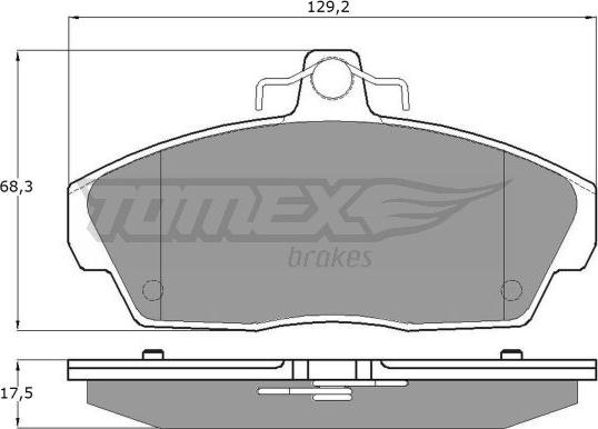 TOMEX brakes TX 11-511 - Komplet Pločica, disk-kočnica www.molydon.hr