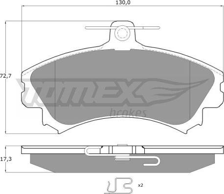 TOMEX brakes TX 11-521 - Komplet Pločica, disk-kočnica www.molydon.hr