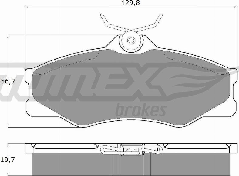 TOMEX brakes TX 11-66 - Komplet Pločica, disk-kočnica www.molydon.hr