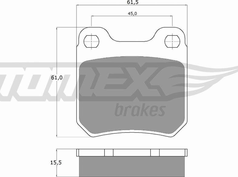 TOMEX brakes TX 11-60 - Komplet Pločica, disk-kočnica www.molydon.hr