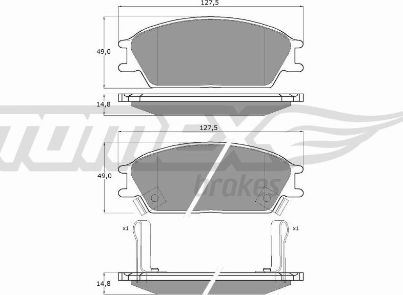 TOMEX brakes TX 11-05 - Komplet Pločica, disk-kočnica www.molydon.hr