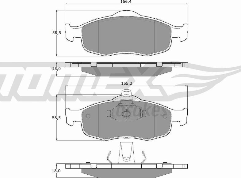 TOMEX brakes TX 11-19 - Komplet Pločica, disk-kočnica www.molydon.hr