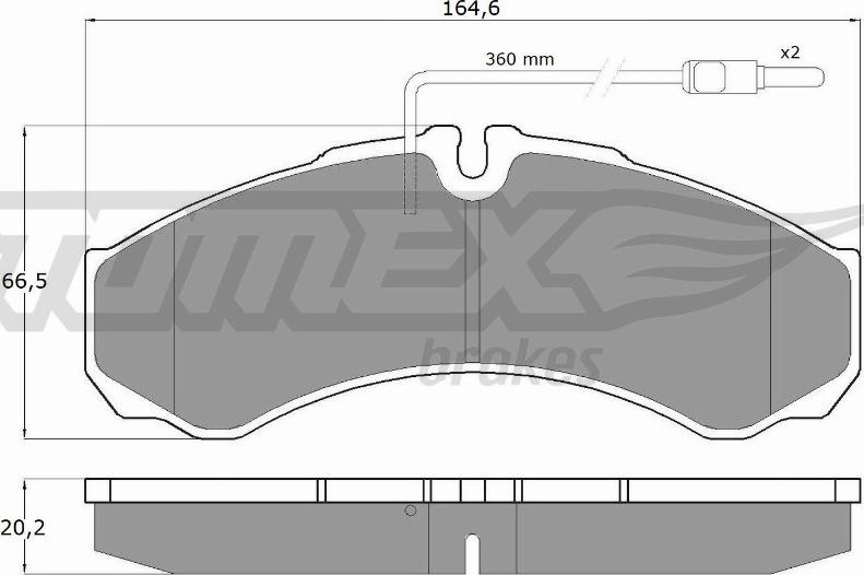 TOMEX brakes TX 11-111 - Komplet Pločica, disk-kočnica www.molydon.hr