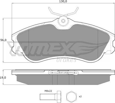 TOMEX brakes TX 11-121 - Komplet Pločica, disk-kočnica www.molydon.hr