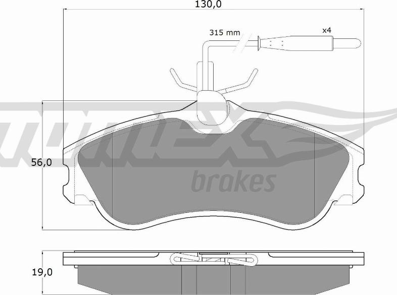 TOMEX brakes TX 11-12 - Komplet Pločica, disk-kočnica www.molydon.hr