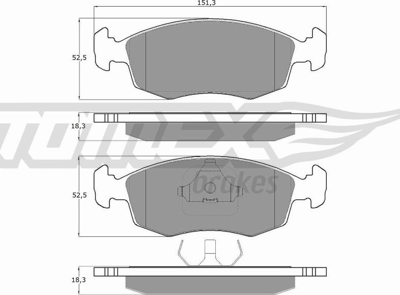 TOMEX brakes TX 11-85 - Komplet Pločica, disk-kočnica www.molydon.hr