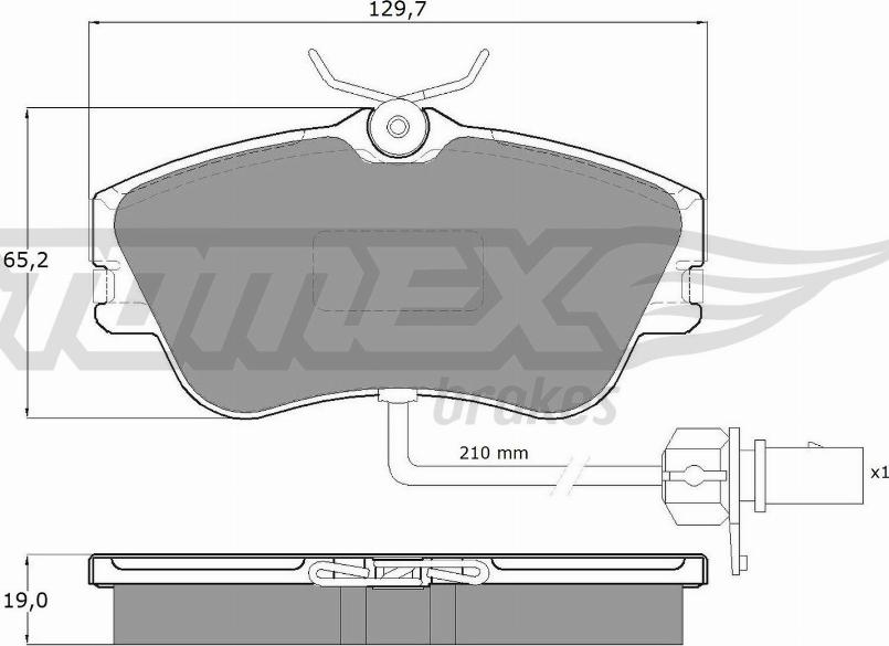 TOMEX brakes TX 11-821 - Komplet Pločica, disk-kočnica www.molydon.hr