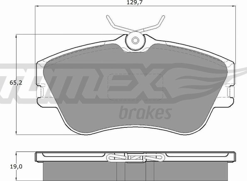 TOMEX brakes TX 11-82 - Komplet Pločica, disk-kočnica www.molydon.hr