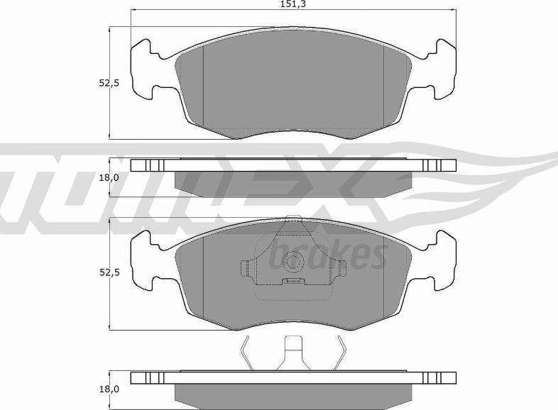 TOMEX brakes TX 11-32 - Komplet Pločica, disk-kočnica www.molydon.hr