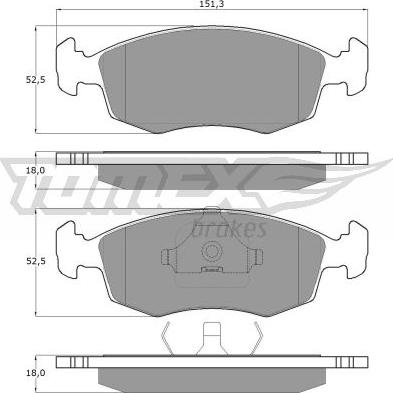 TOMEX brakes TX 11-32 - Komplet Pločica, disk-kočnica www.molydon.hr