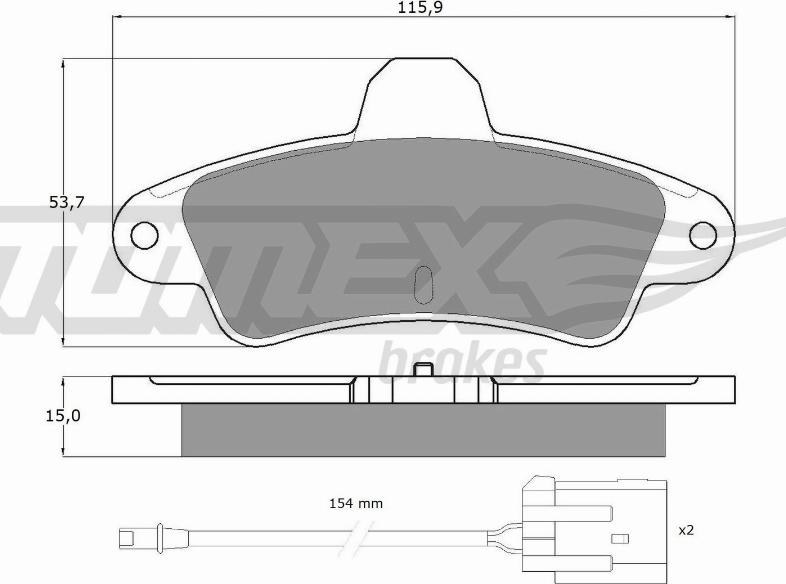 TOMEX brakes TX 11-201 - Komplet Pločica, disk-kočnica www.molydon.hr