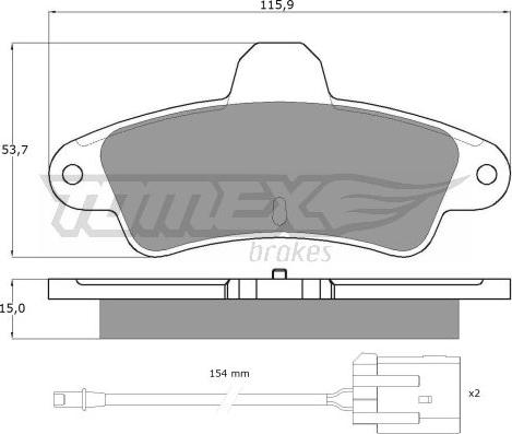 TOMEX brakes TX 11-201 - Komplet Pločica, disk-kočnica www.molydon.hr