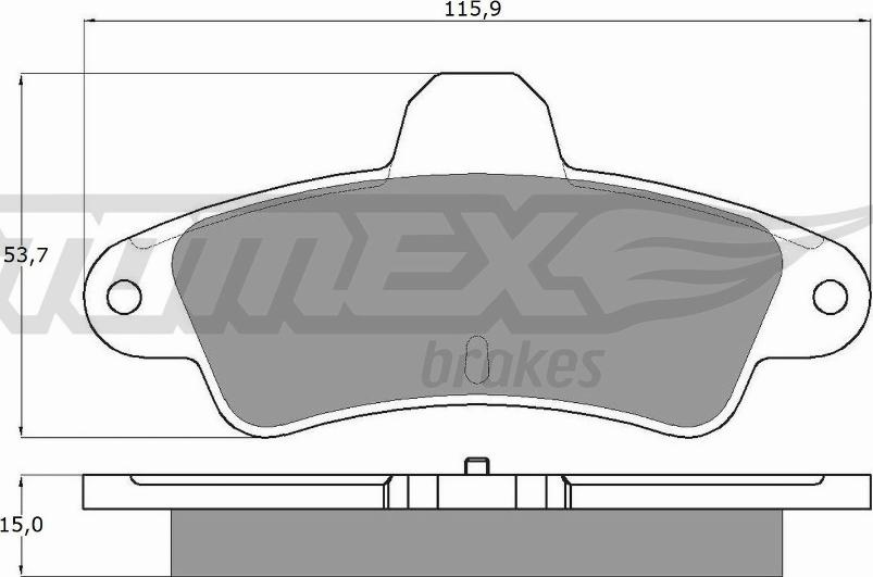 TOMEX brakes TX 11-20 - Komplet Pločica, disk-kočnica www.molydon.hr