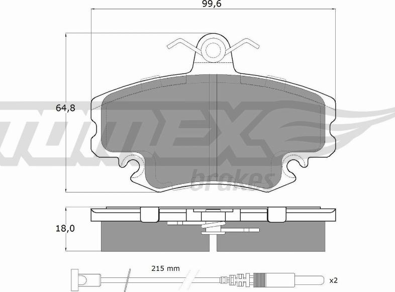 TOMEX brakes TX 11-78 - Komplet Pločica, disk-kočnica www.molydon.hr