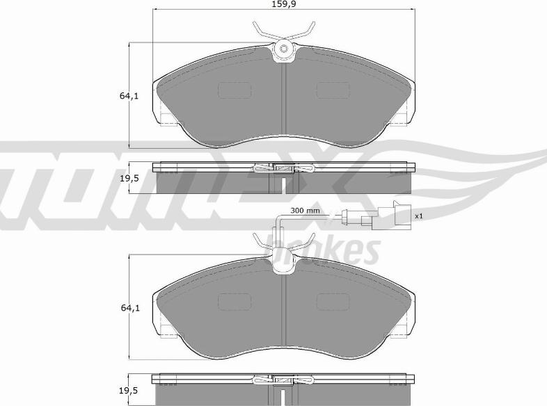 TOMEX brakes TX 11-731 - Komplet Pločica, disk-kočnica www.molydon.hr